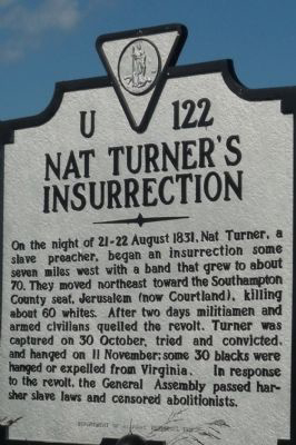 Nat Turner Marker